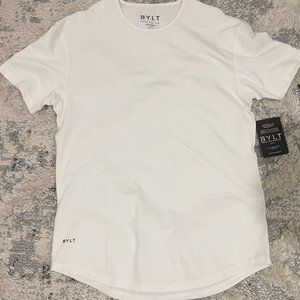 NEW BYLT Basics Drop Cut T-Shirt White Large